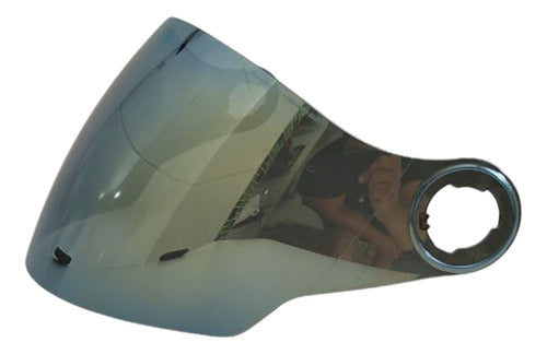 Viseira Polarizada Espelhada Capacete Abreto New 3 Spark Jet