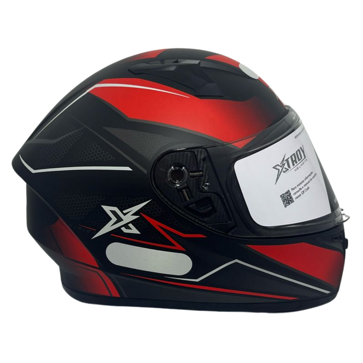 Capacete Moto Xtroy Fechado FF526 Esportivo Vision