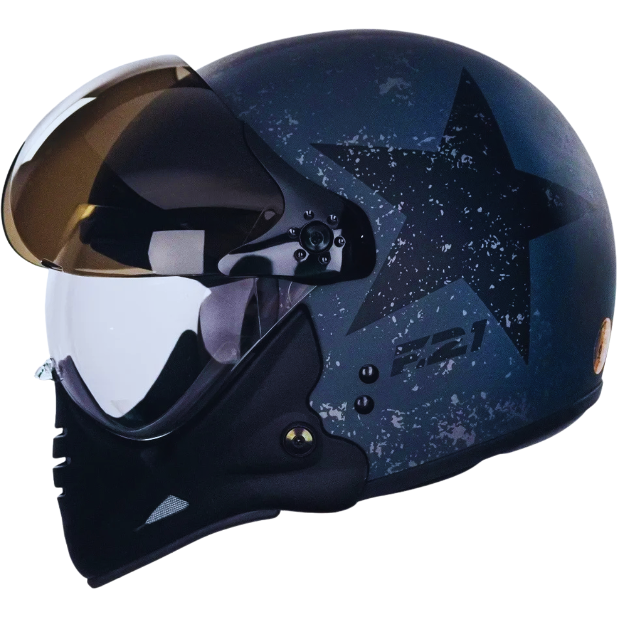 Capacete Moto Peels Com Queixeira Removível F-21 OLD TANK