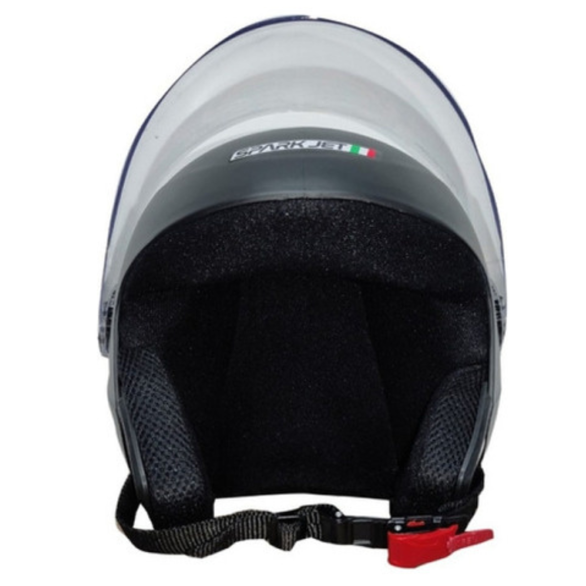 KIT Capacete Moto Ebf Spark Jet Aberto + Viseira Azul