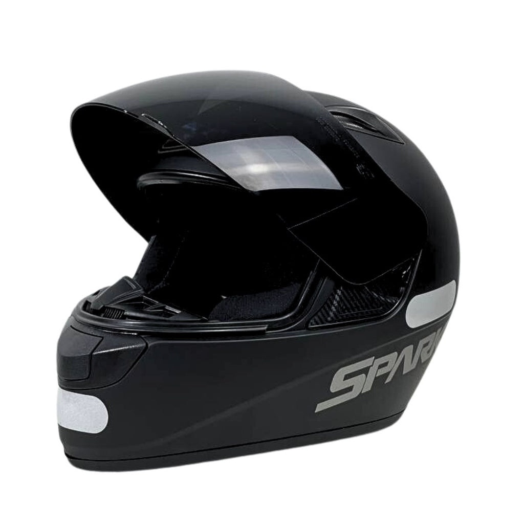 KIT Capacete Fechado Ebf New Spark Solid + Vis FumÊ