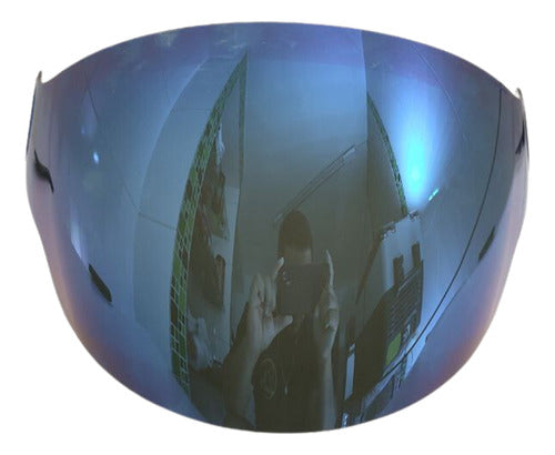 Viseira Polarizada Espelhada Capacete Abreto New 3 Spark Jet