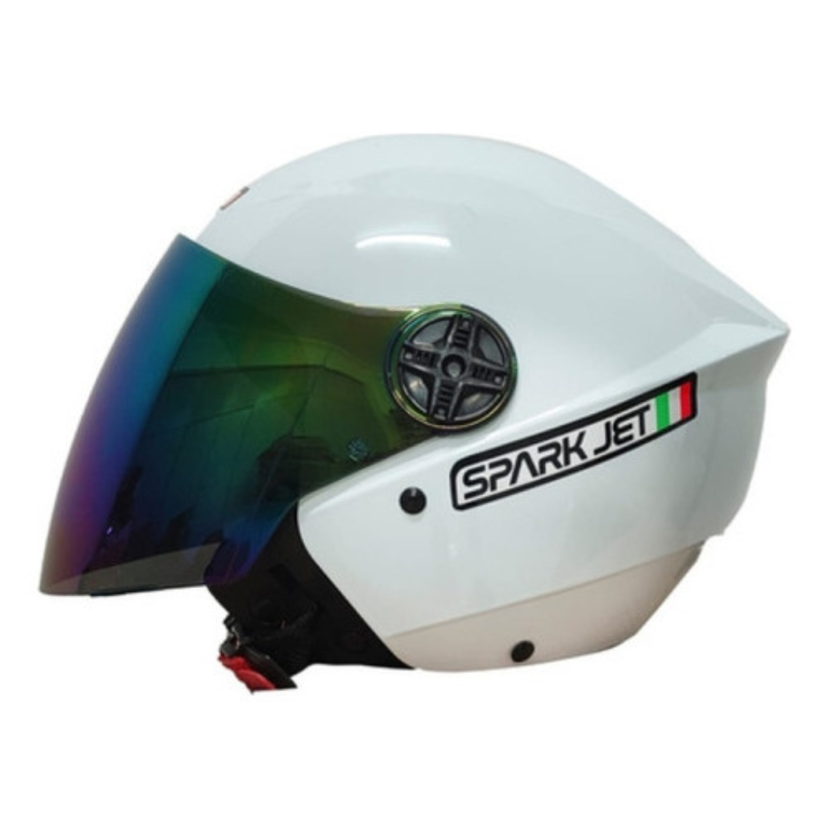 KIT Capacete Moto Ebf Spark Jet Aberto + Viseira Azul