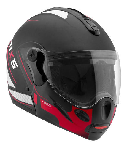 Capacete Escamoteável Mixs Captiva Street Rider Com Óculos