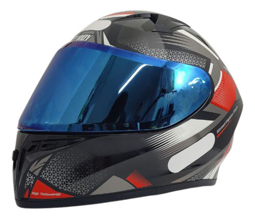 Kit Capacete Xtroy Esportivo Com Narigueira + Vis Camaleão