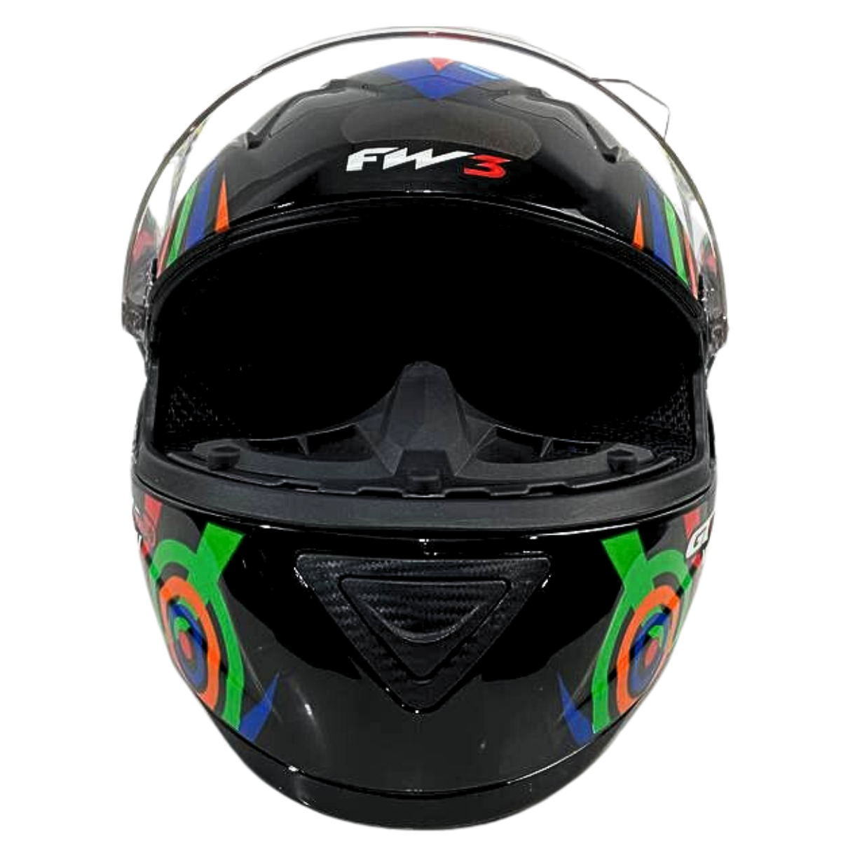 Capacete Moto Fw3 Gt2 Gt5 Viseira Cristal Com Narigueira