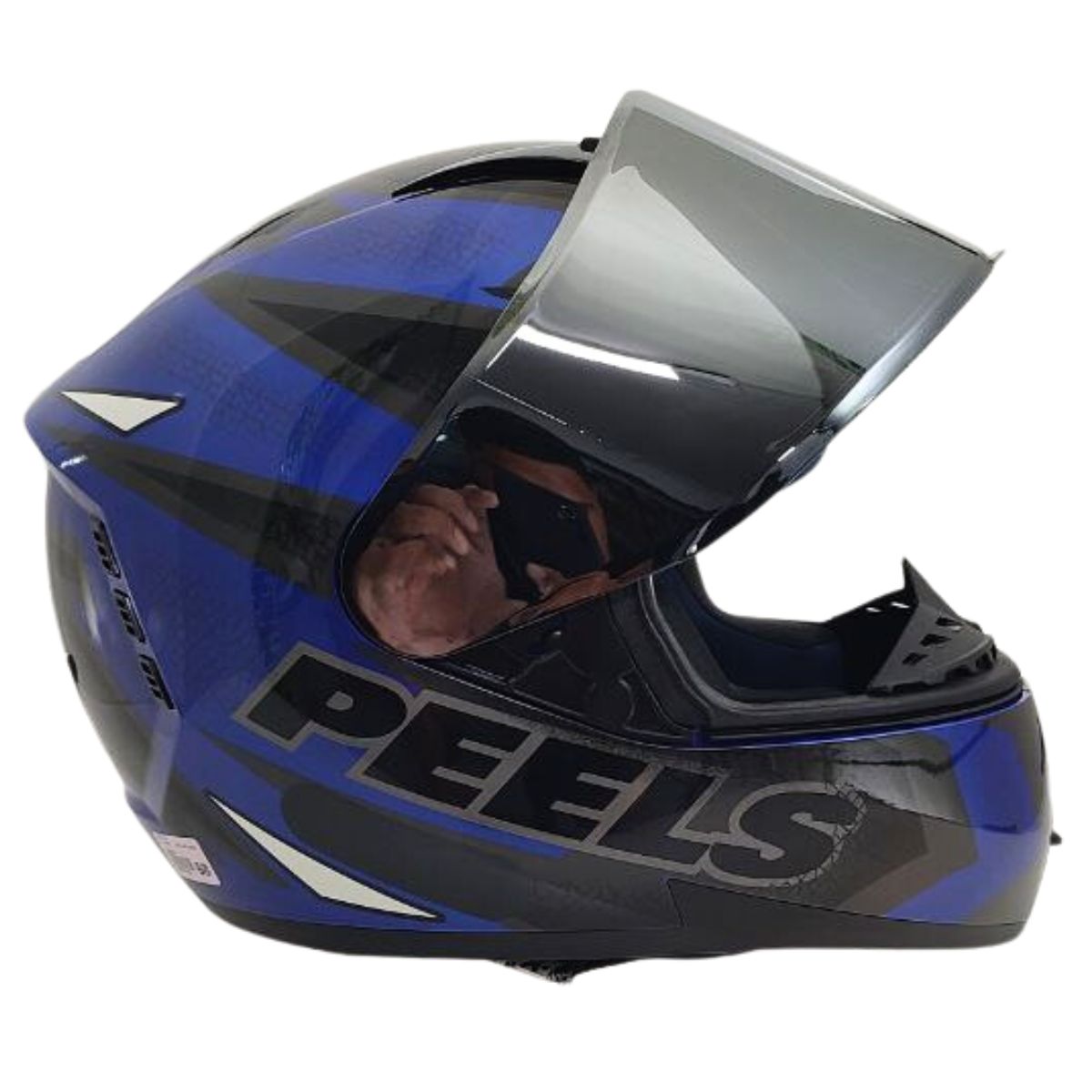 Kit Capacete Fechado Moto Peels Icon Fast + Vis Metalizada