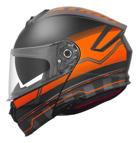 Capacete Escamoteável Xtroy Articulado Robocop C Óculos Fumê