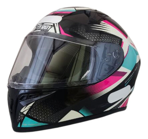 Kit Capacete Xtroy Esportivo Com Narigueira + Vis Camaleão