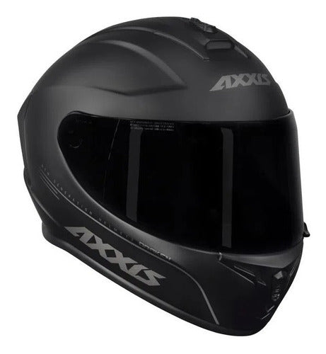 Capacete Axxis Draken Monocolor Preto Fosco Lançamento + Nf