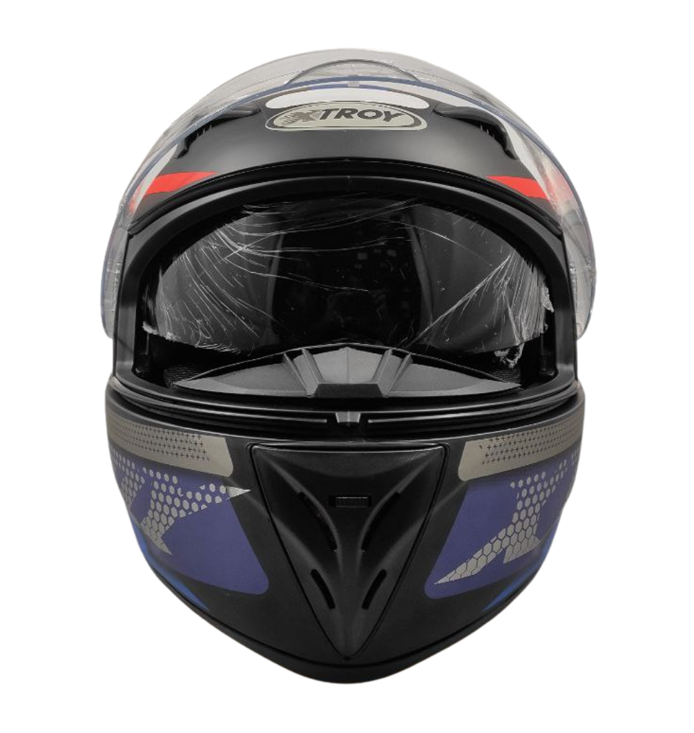 Capacete Moto Ebf Xtroy Com Óculos Interno Fumê + Narigueira