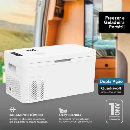 Geladeira Portátil Quadrivolt Caminhão Carro Motor Home 18Lt