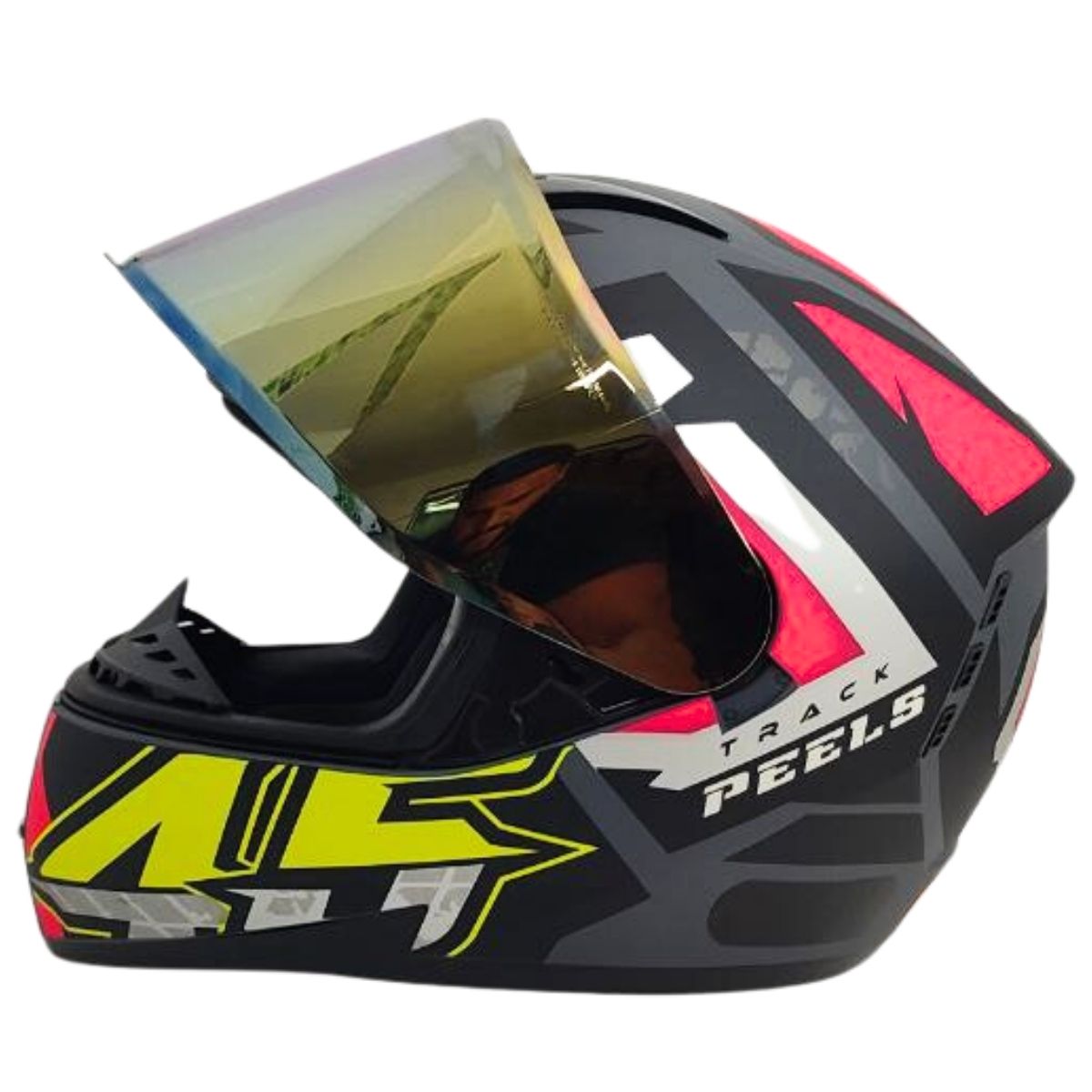Kit Capacete Fechado Moto Peels Icon Fast + Viseira Dourada