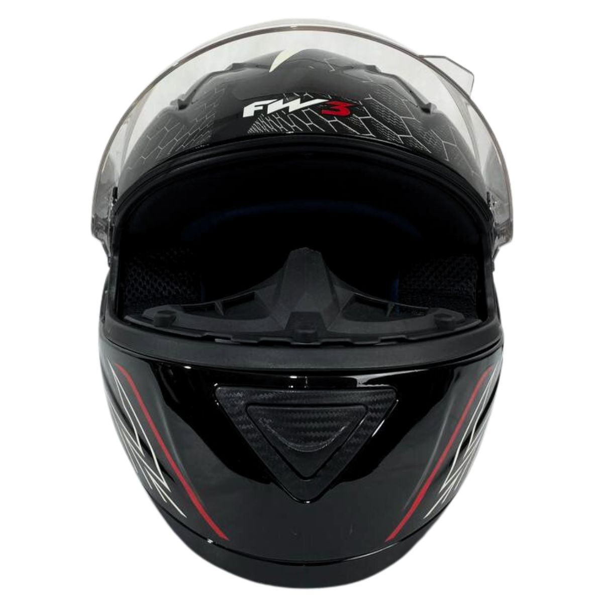 Capacete Moto Fw3 Gt2 Gt5 Viseira Cristal Com Narigueira