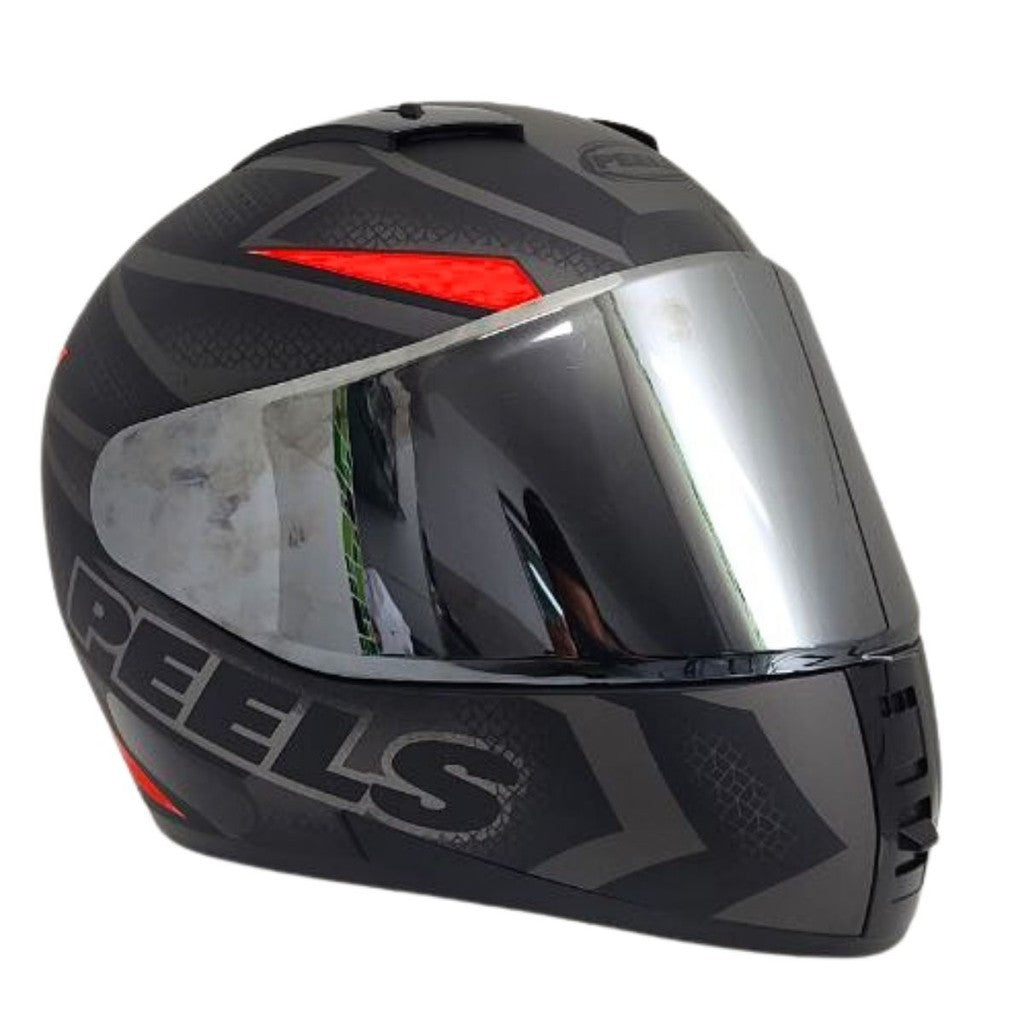 Kit Capacete Fechado Moto Peels Icon Fast + Vis Metalizada