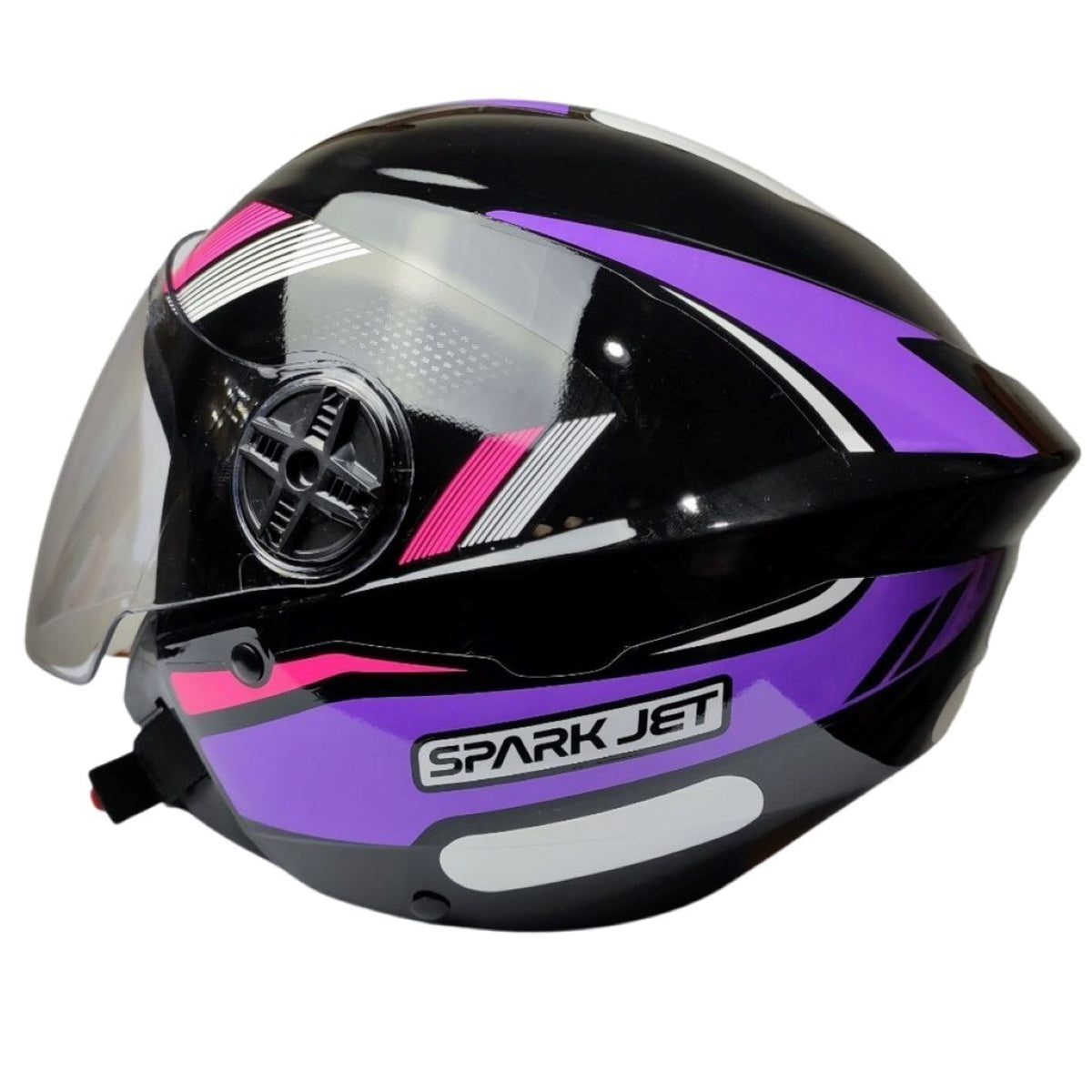 Capacete Moto Aberto Ebf Spark Jet Sting Preto