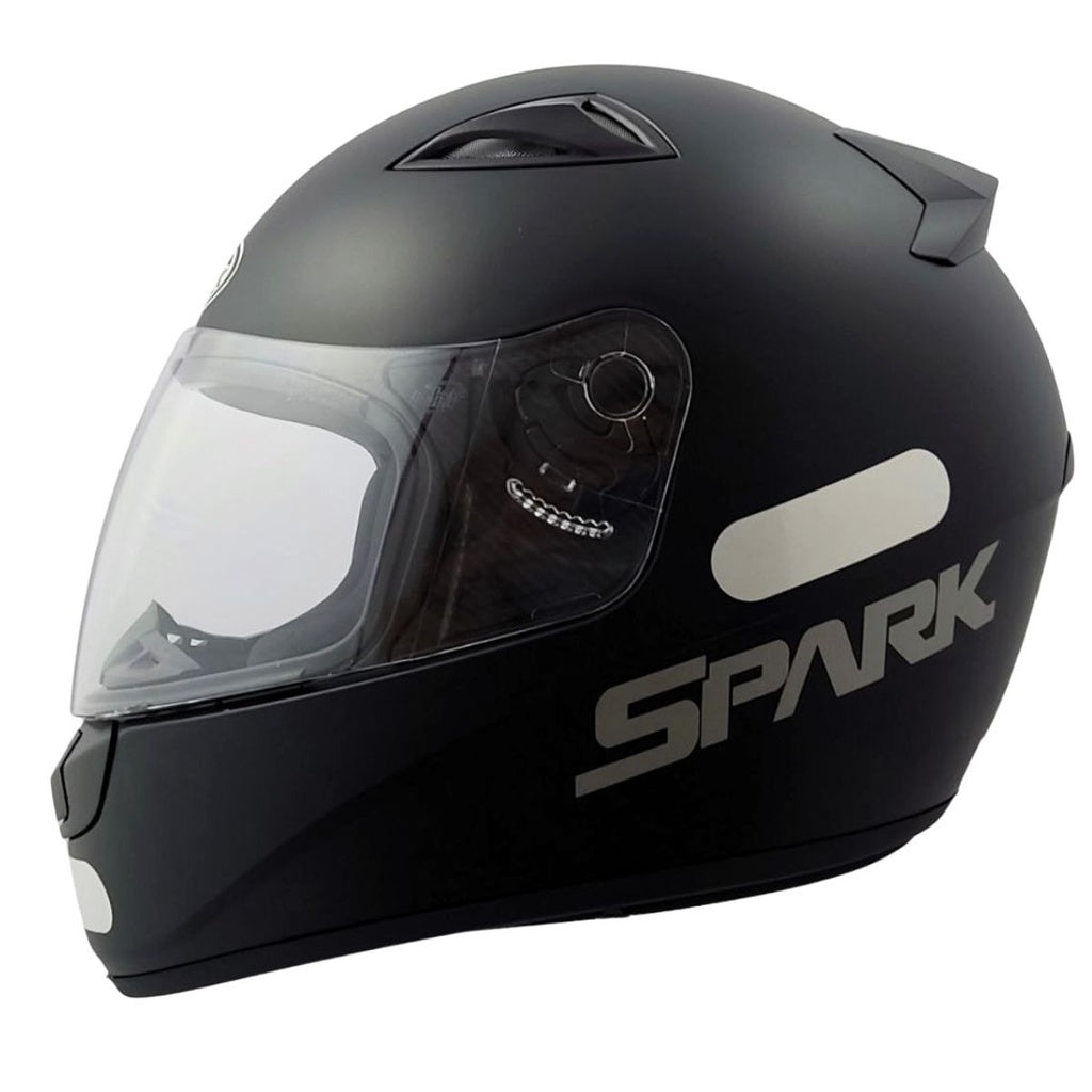 KIT Capacete Fechado Ebf New Spark Solid + Vis FumÊ