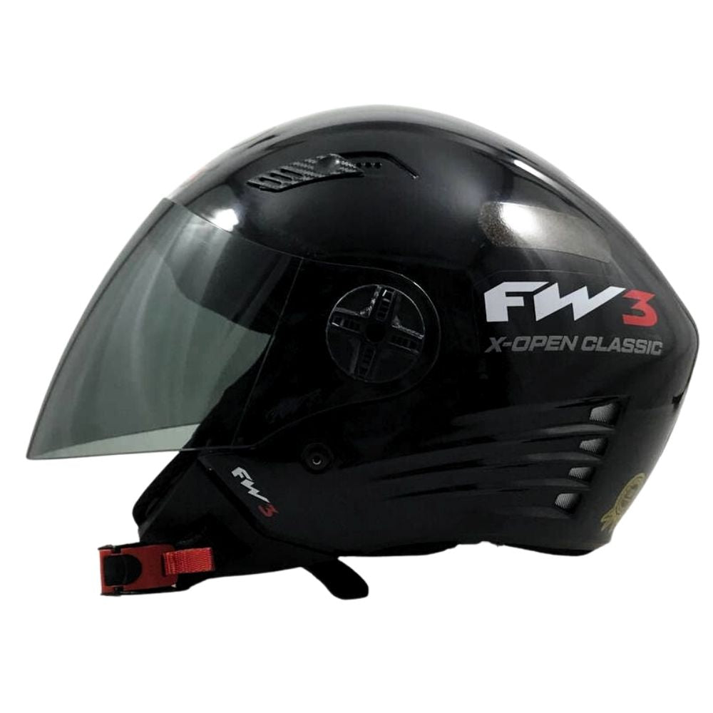 Capacete Aberto Fw3 X Open Com Viseira Fumê E Inmetro