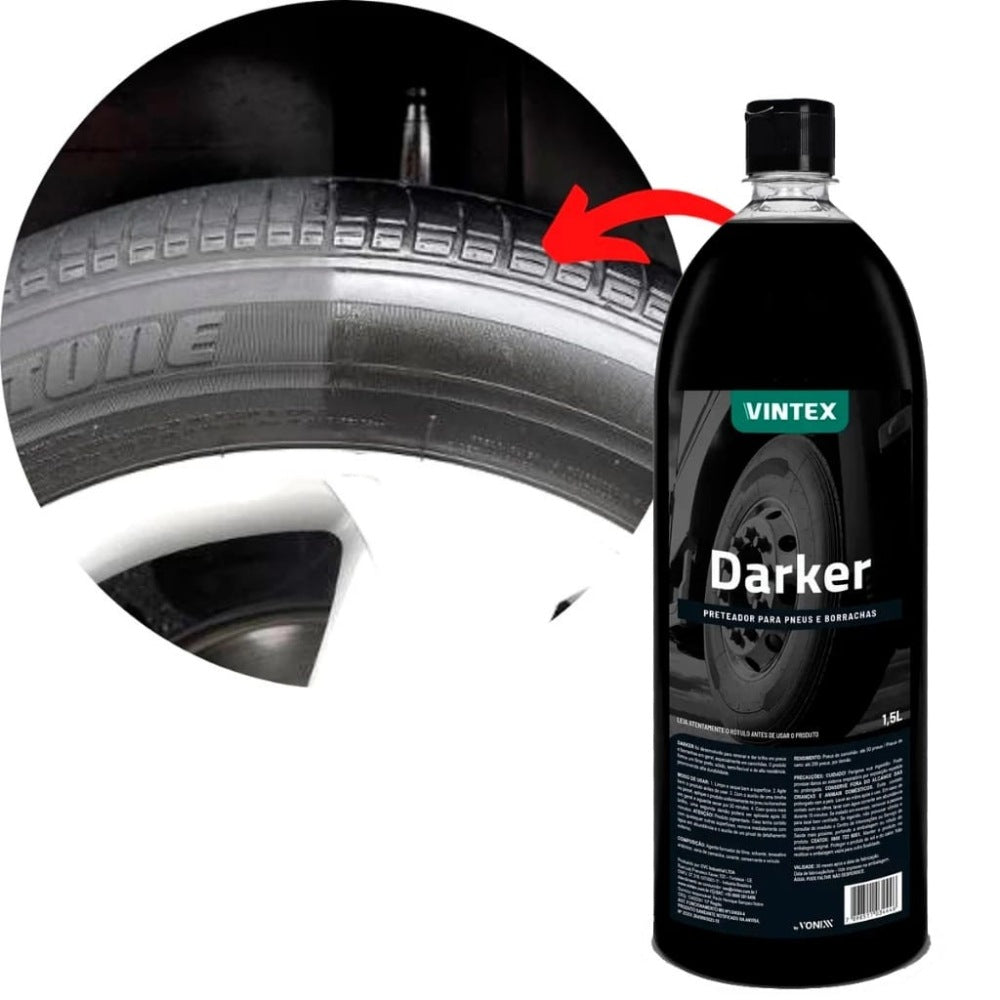 Darker Pneu Pretinho Renovador de Plástico Vintex 1,5l