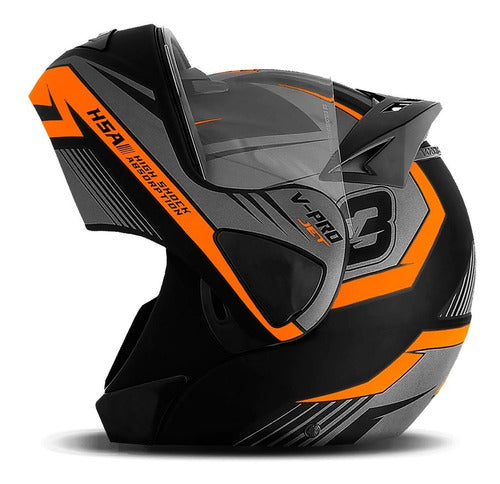 Capacete Articulado Pro Tork V-pro Jet 3 + Narigueira Brinde