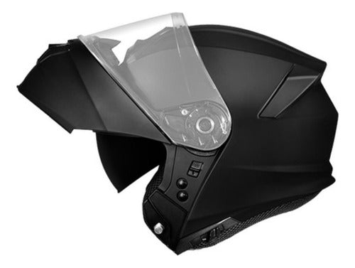 Capacete Escamoteável Xtroy Articulado Robocop C Óculos Fumê