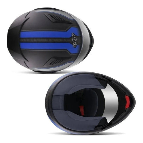 Capacete Articulado Ebf New E8 Robocop Escamoteável + Cores