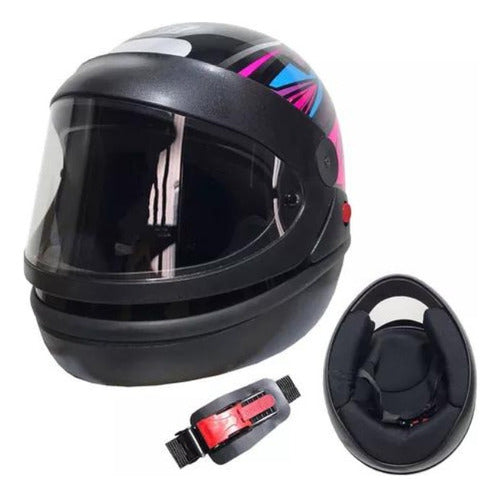 Capacete Ebf Automático Fechado Moto Bolt