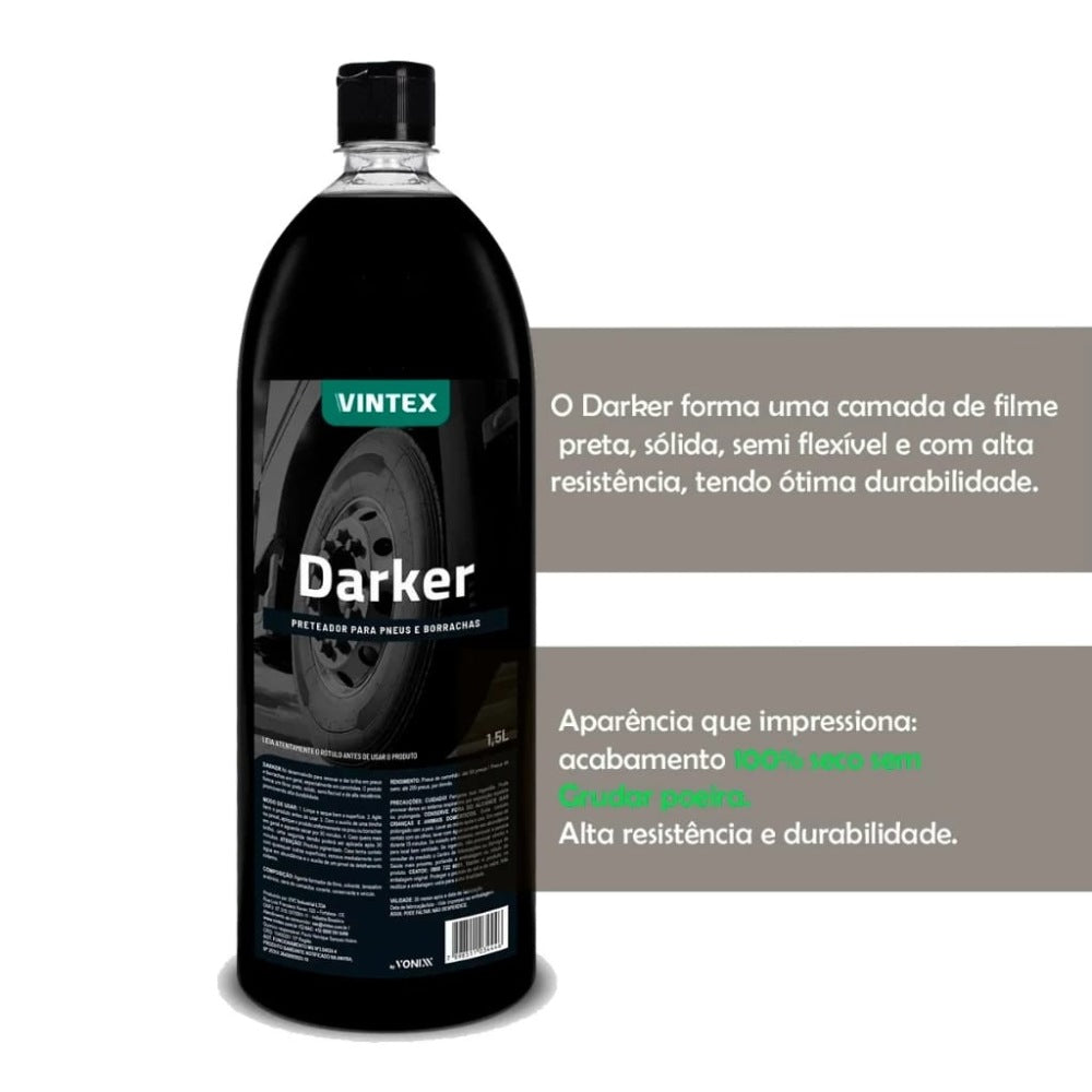 Darker Pneu Pretinho Renovador de Plástico Vintex 1,5l