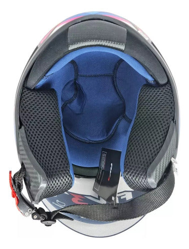Capacete Fw3 X Open Fox Com Óculos Interno Aberto Top FW3