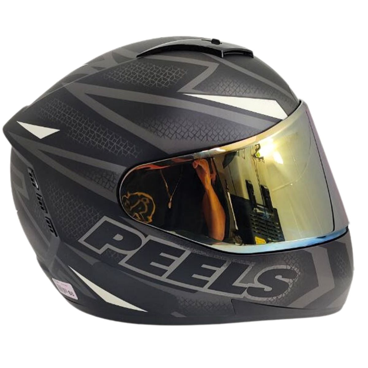 Kit Capacete Fechado Moto Peels Icon Fast + Viseira Dourada