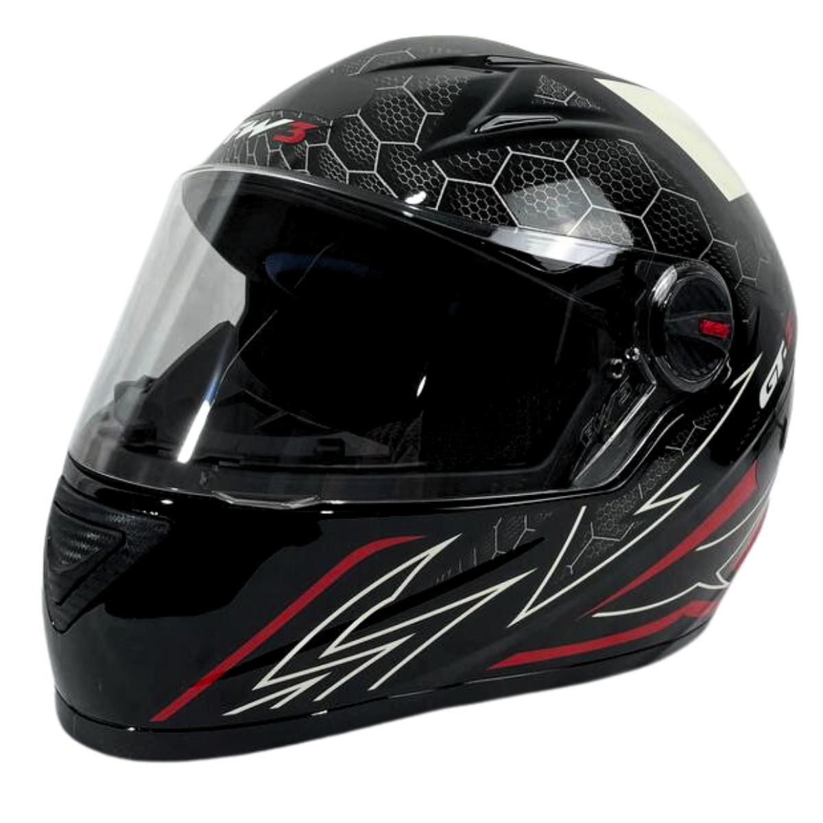 Capacete Moto Fw3 Gt2 Gt5 Viseira Cristal Com Narigueira