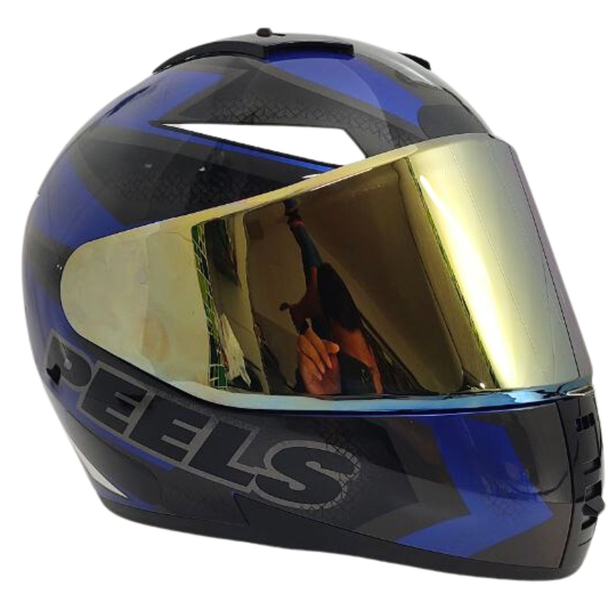 Kit Capacete Fechado Moto Peels Icon Fast + Viseira Dourada