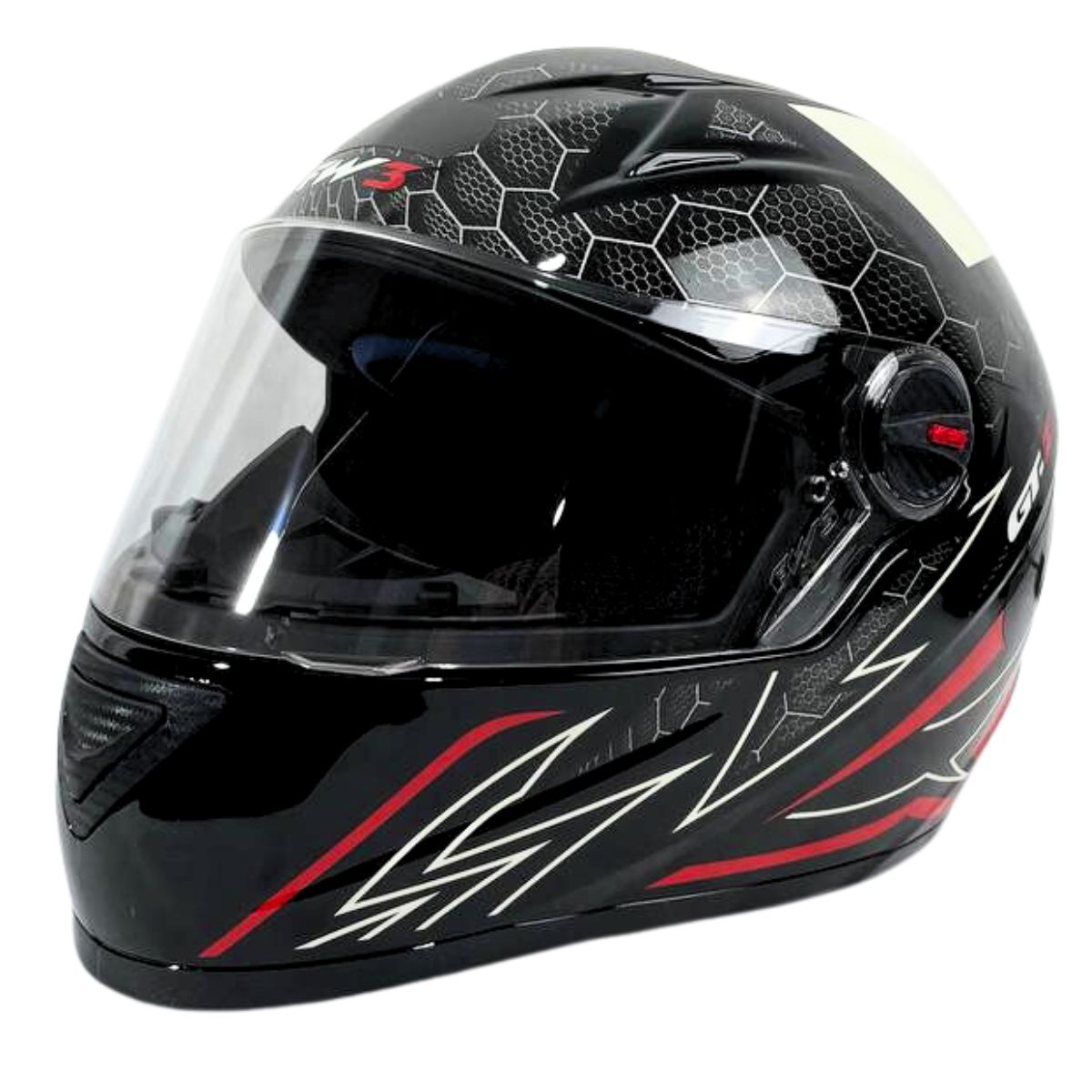 Kit Capacete Moto Fw3 Gt2 Com Narigueira + Viseira Fumê