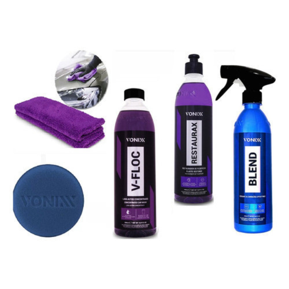 Kit Vonixx V-floc Cera Blend Restaurax + Toalha + Aplicador