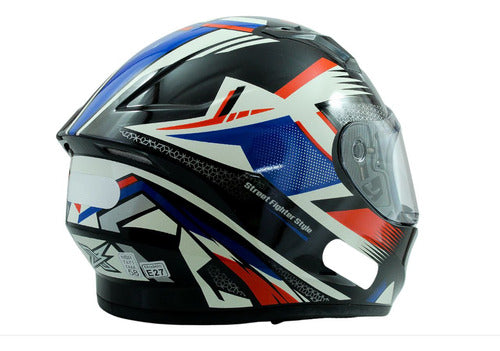Kit Capacete Xtroy Esportivo Com Narigueira + Vis Camaleão