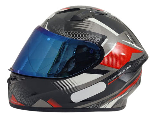Kit Capacete Xtroy Esportivo Com Narigueira + Vis Camaleão