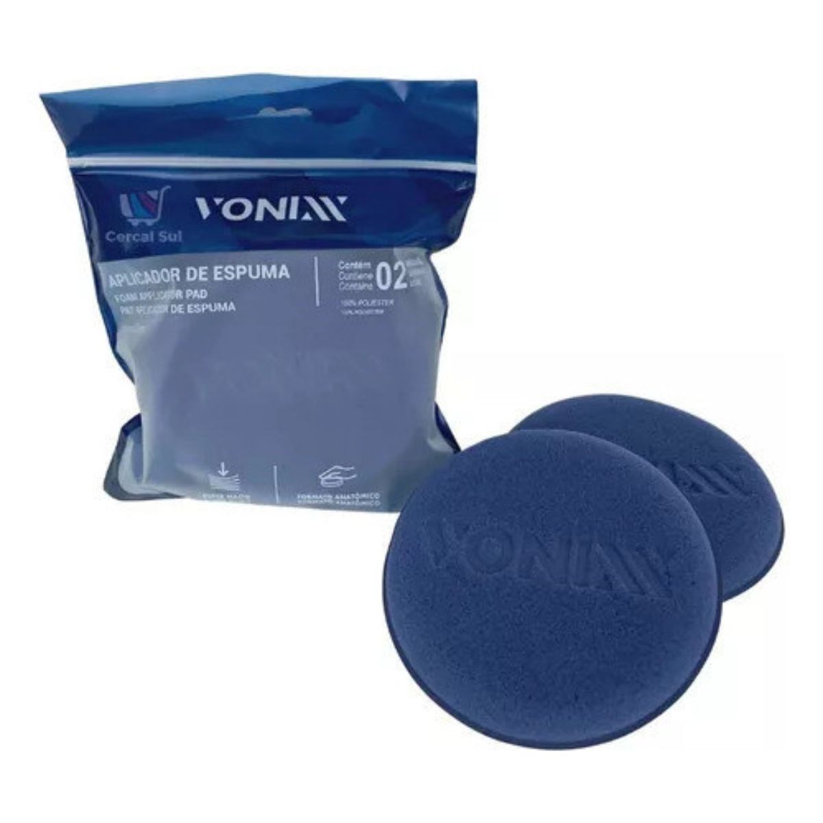 Aplicador De Espuma Vonixx Para Limpeza Automotiva 2pç