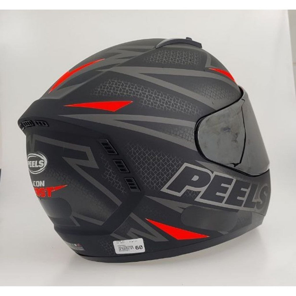 Kit Capacete Fechado Moto Peels Icon Fast + Vis Metalizada