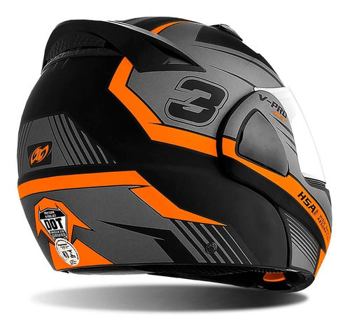 Capacete Articulado Pro Tork V-pro Jet 3 + Narigueira Brinde