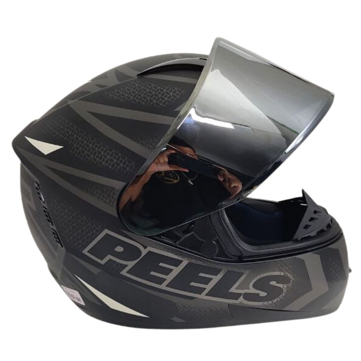 Kit Capacete Fechado Moto Peels Icon Fast + Vis Metalizada