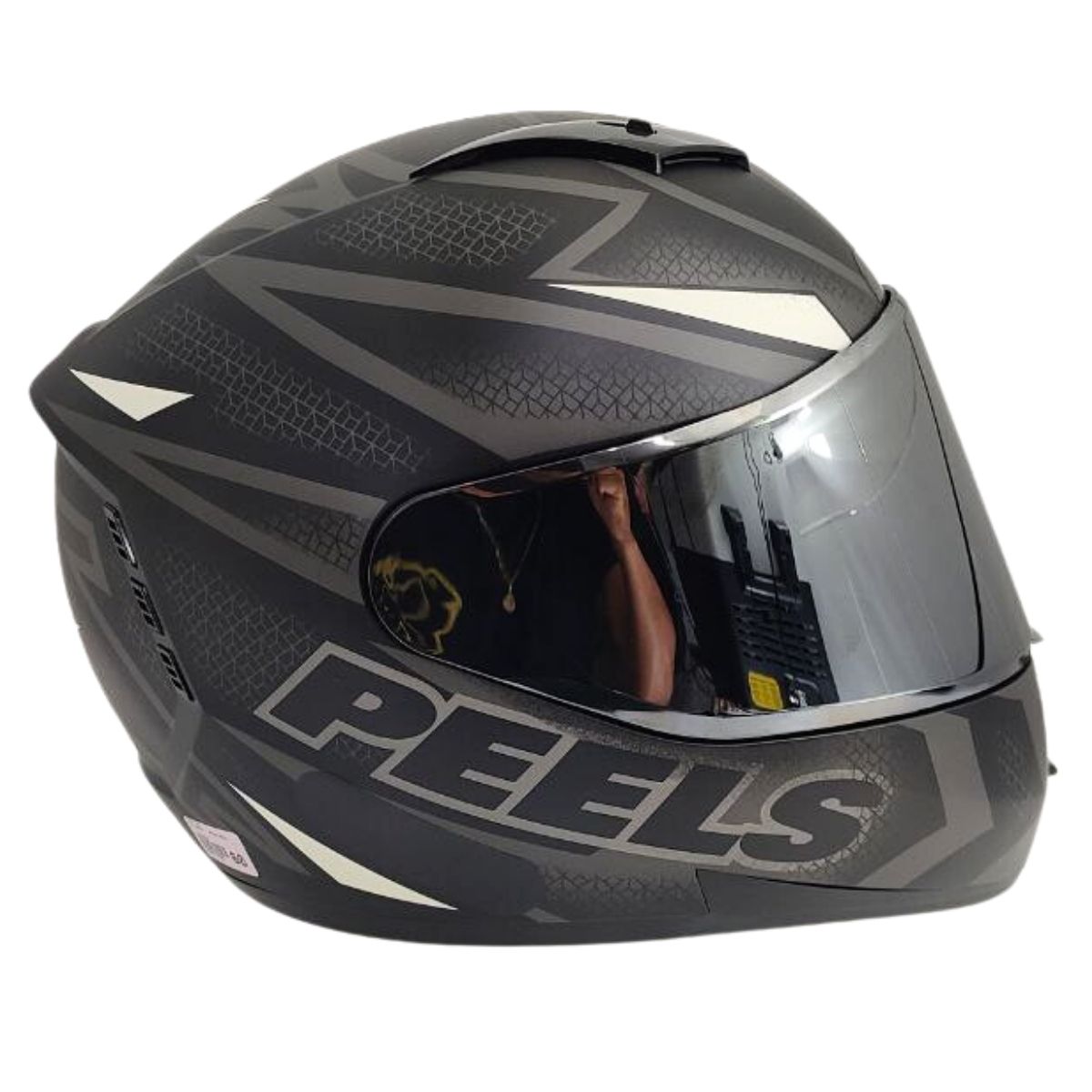 Kit Capacete Fechado Moto Peels Icon Fast + Vis Metalizada