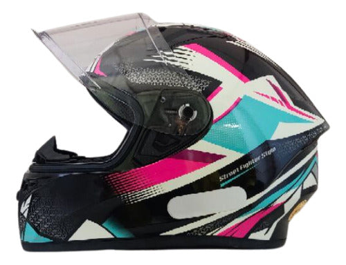 Kit Capacete Xtroy Esportivo Com Narigueira + Vis Camaleão