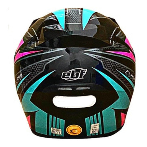 KIT Capacete Feminino Ebf New Spark Esportivo + Viseira Fumê