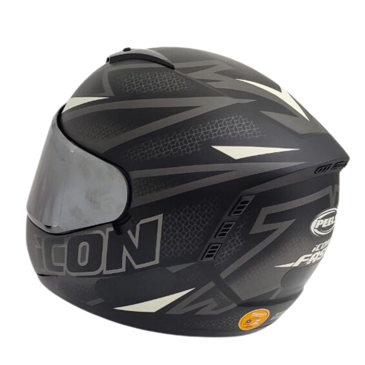 Kit Capacete Fechado Moto Peels Icon Fast + Vis Metalizada
