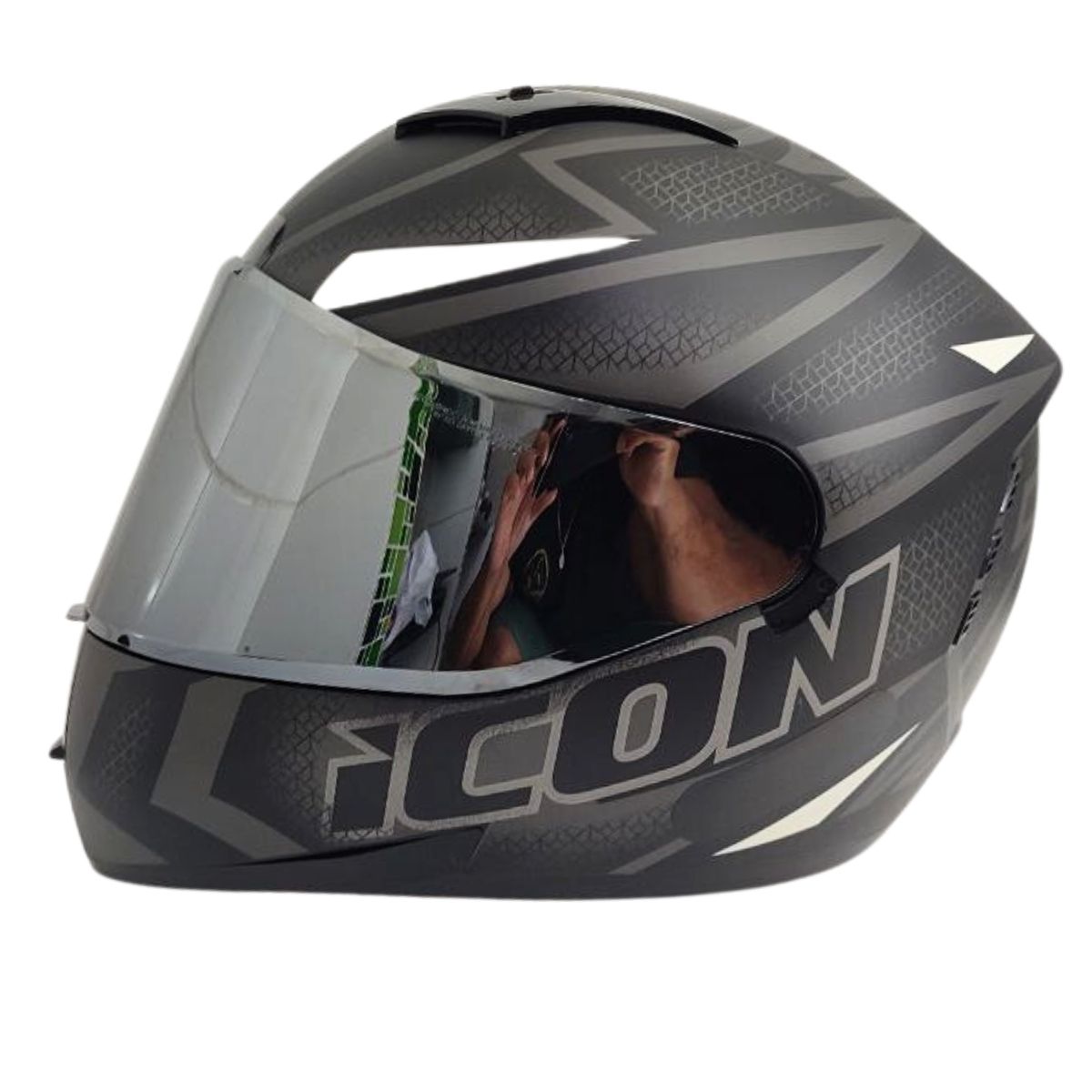 Kit Capacete Fechado Moto Peels Icon Fast + Vis Metalizada