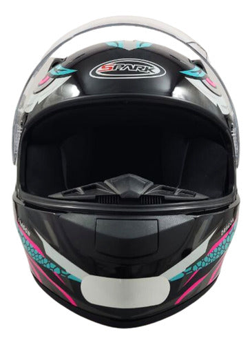 Capacete Moto Feminino Ebf New Spark Esportivo C/ Narigueira