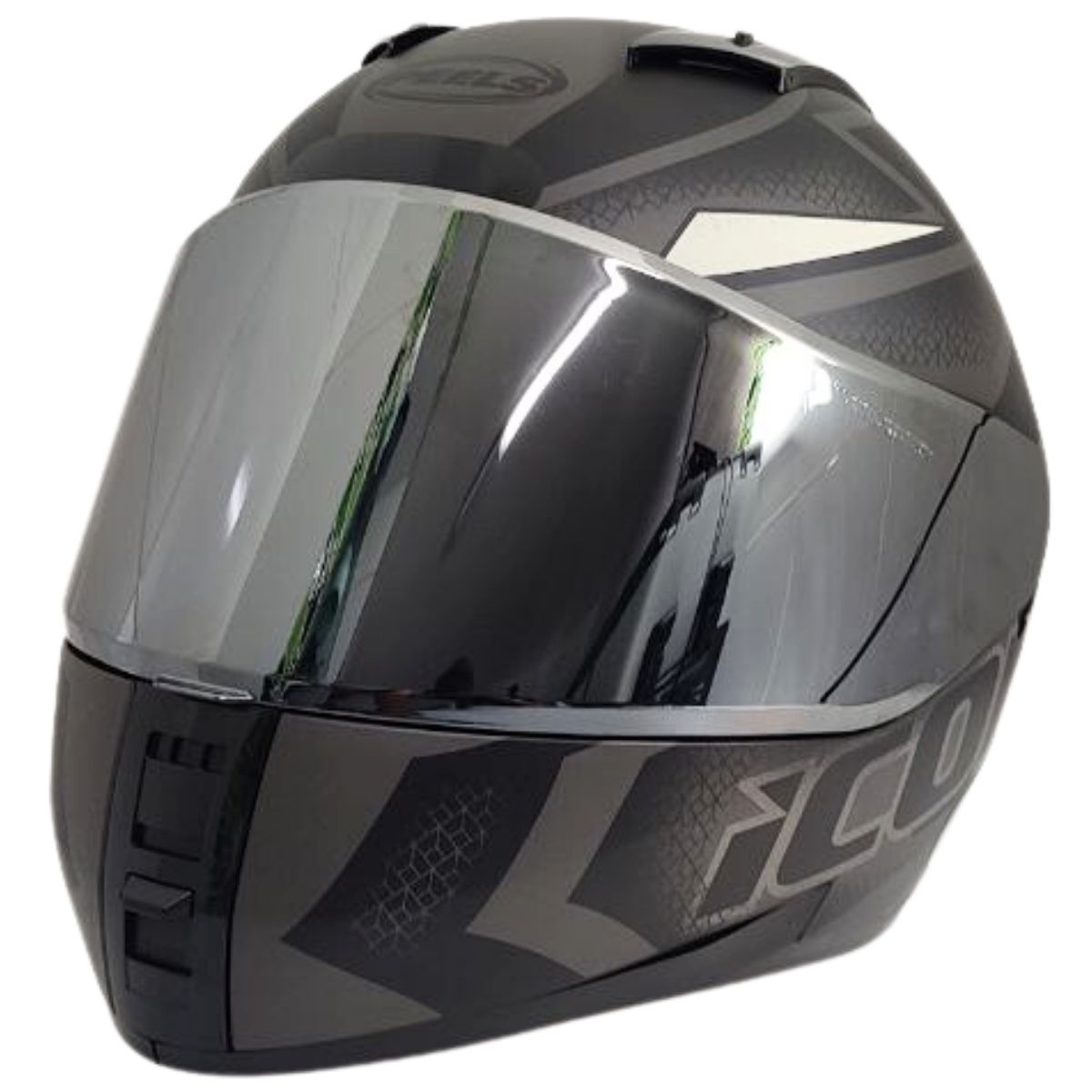 Kit Capacete Fechado Moto Peels Icon Fast + Vis Metalizada