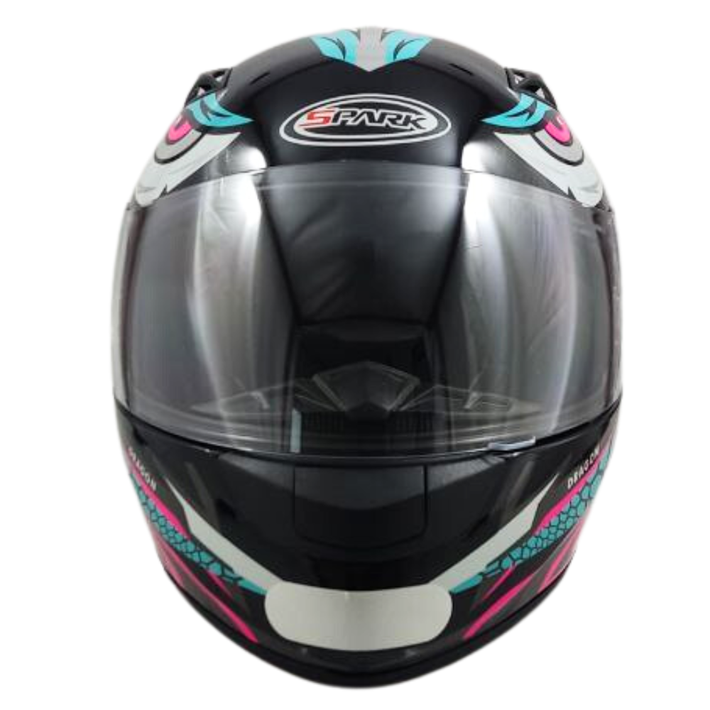 KIT Capacete Feminino Ebf New Spark Esportivo + Viseira Fumê