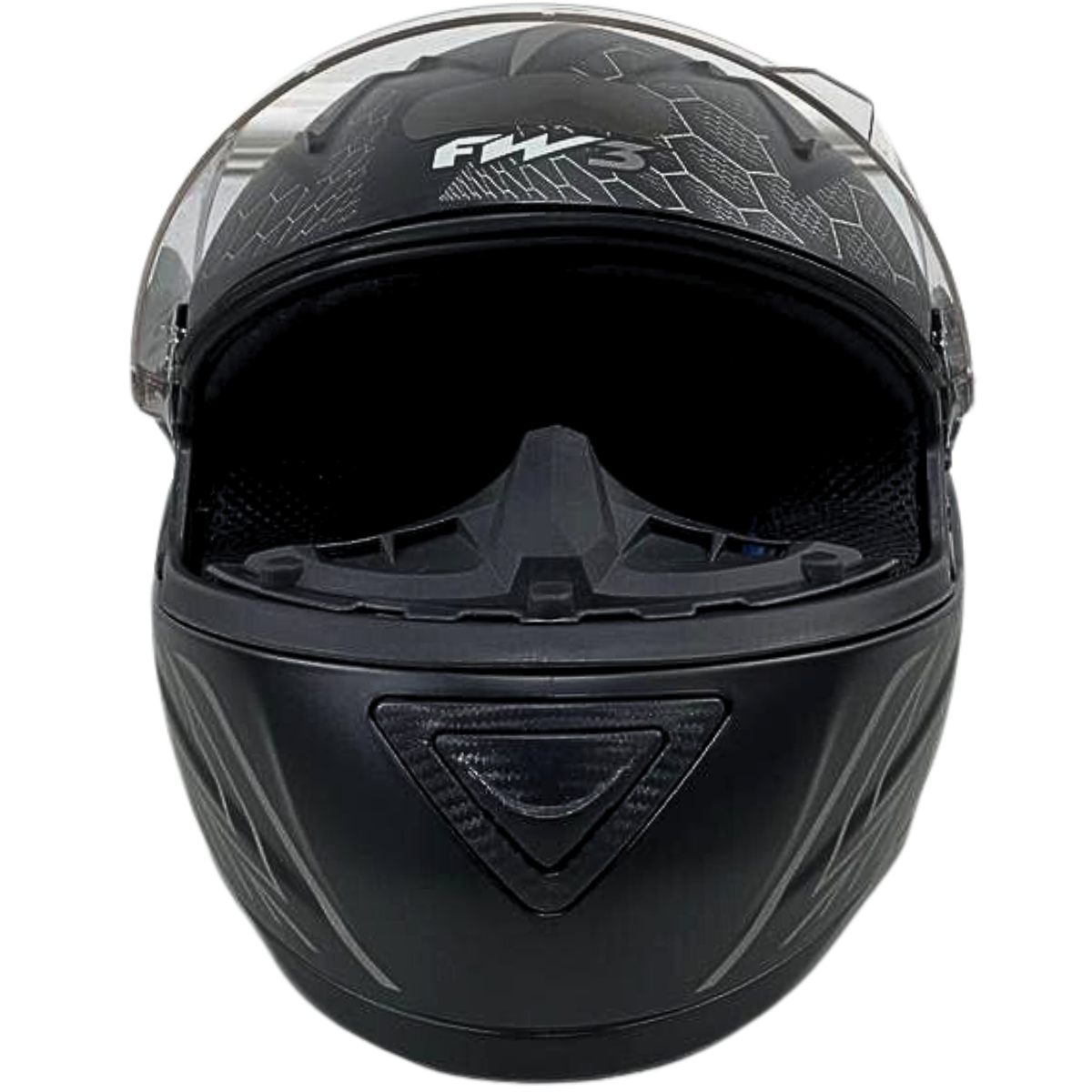 Capacete Moto Fw3 Gt2 Gt5 Viseira Cristal Com Narigueira