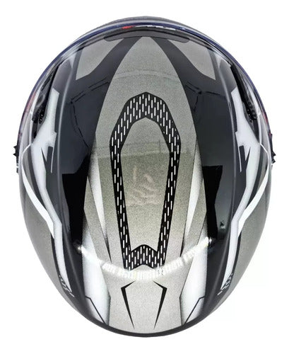 Capacete Fw3 X Open 43 Com Óculos Interno Aberto Top